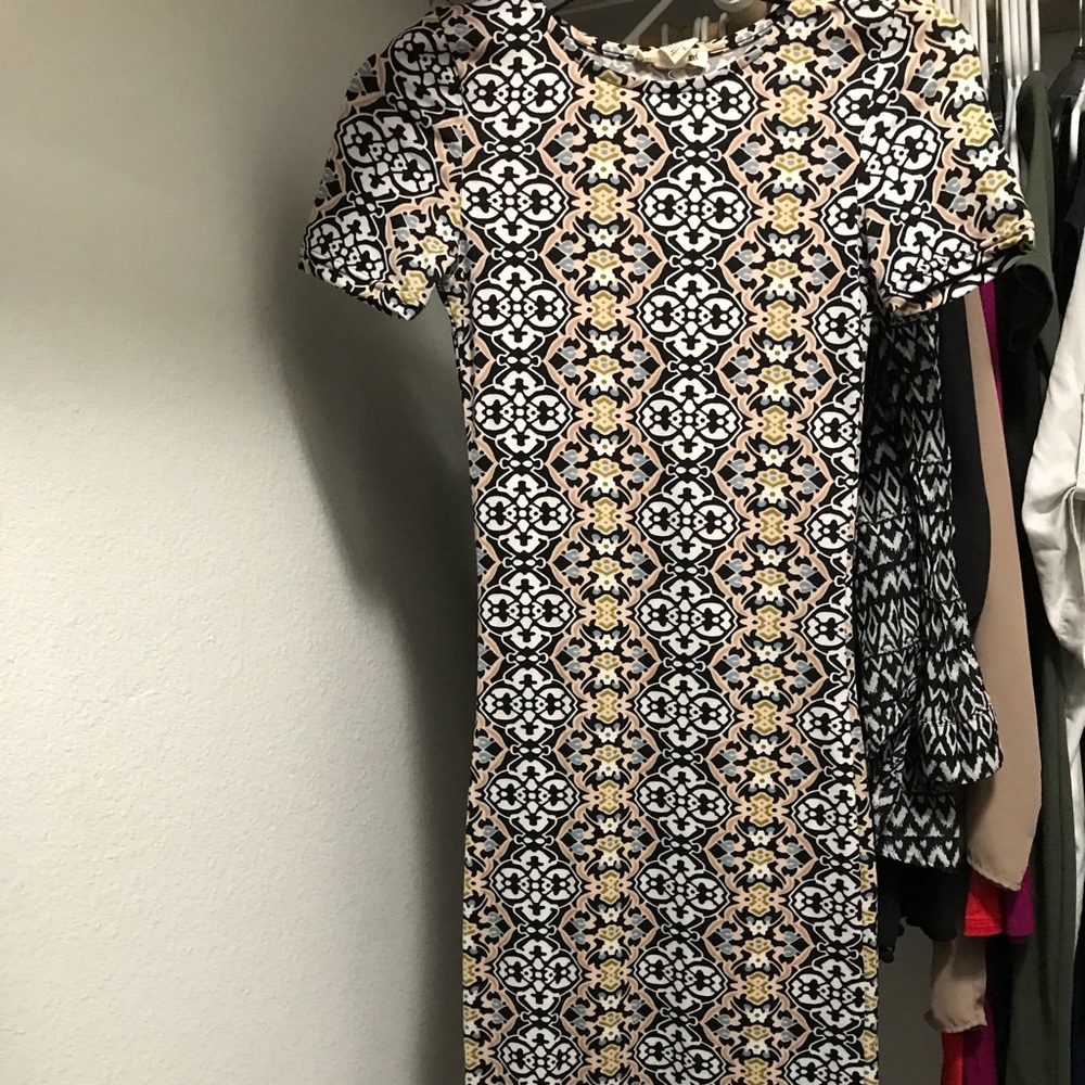 Paisley bodycon dress